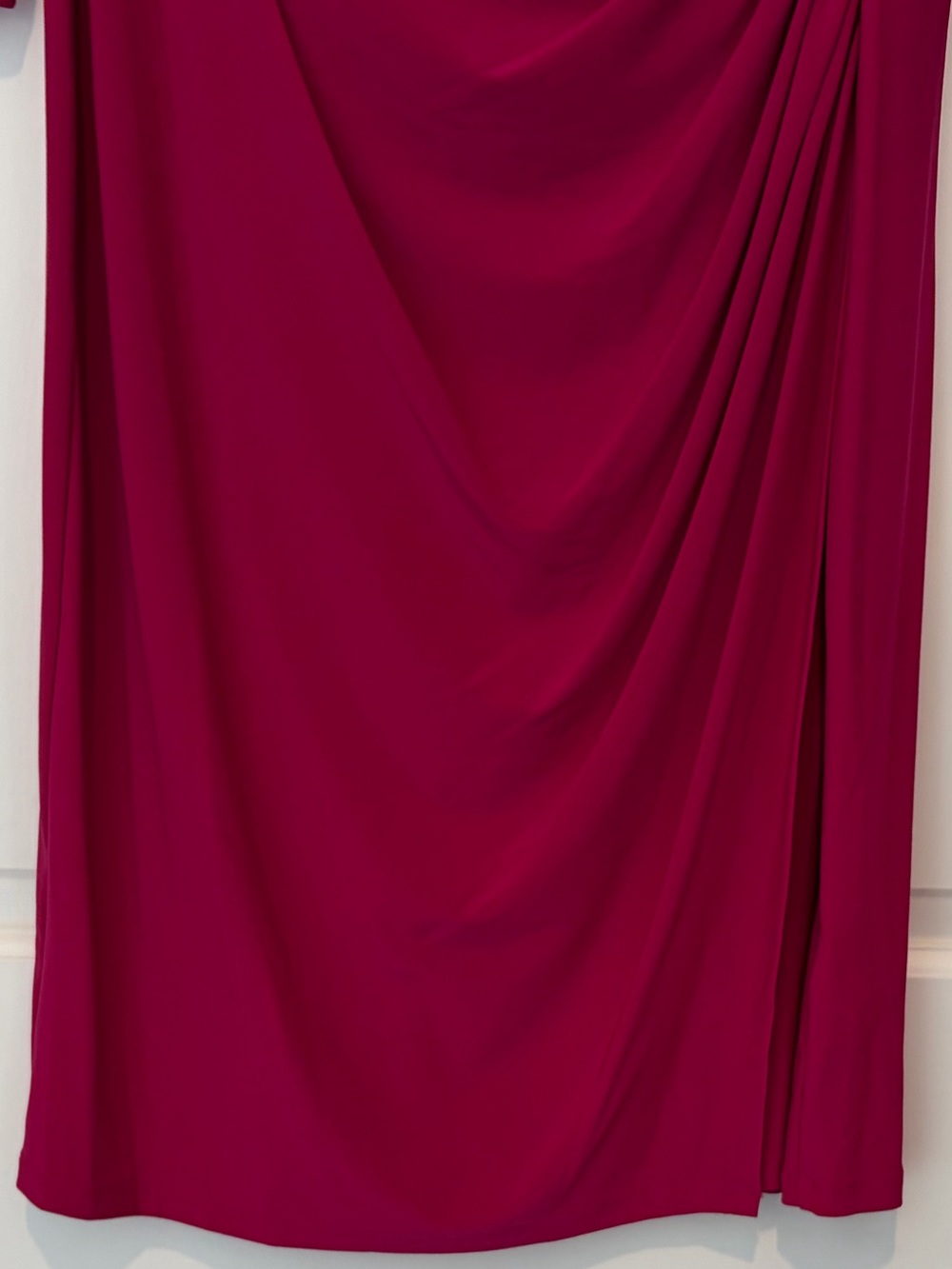 Ralph Lauren Pink Raspberry Long Sleeve Surplice Wrap Dress - Picture 8 of 14